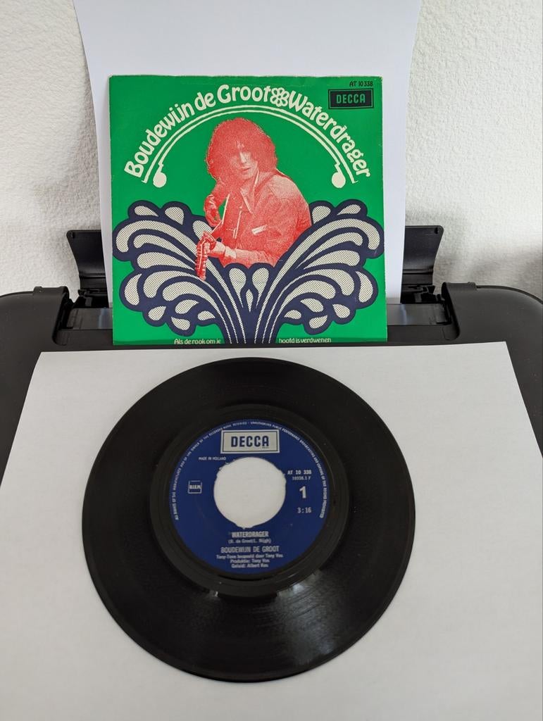 Boudewijn de Groot - Waterdrager ( vinyl single), Cd's en Dvd's, Ophalen of Verzenden, Gebruikt, Nederlandstalig, Single