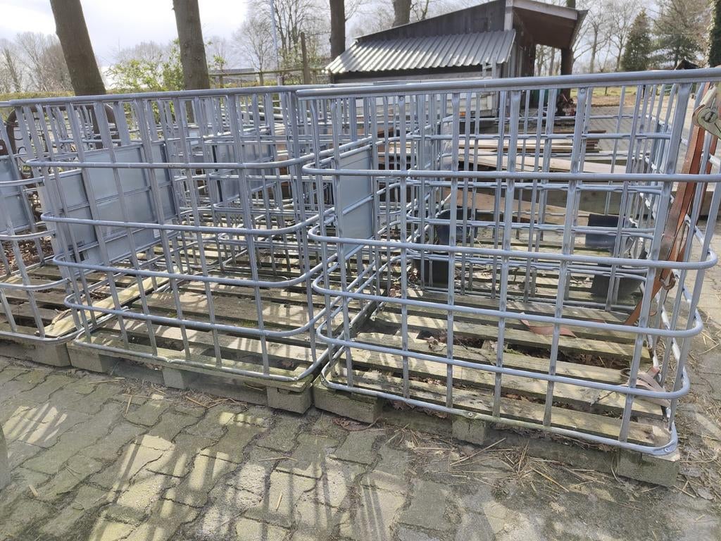 Ibc kratten 4 stuks, Minder dan 3 m³, Ophalen