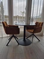 Rond tafeltje met 2 draaistoelen, Minder dan 50 cm, Gebruikt, Rond, Tot twee personen