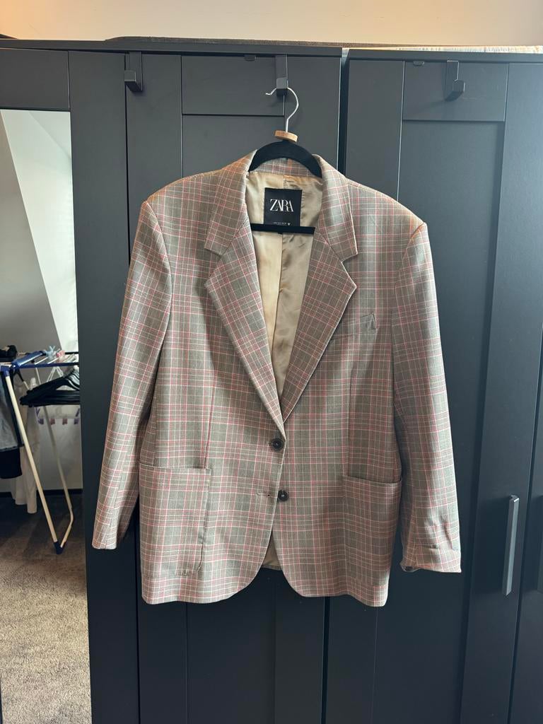 Zara geruit jasje maat L blazer, Maat 42/44 (L), Ophalen of Verzenden, Zo goed als nieuw, Jasje