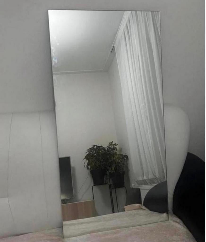 2x Kapper spiegel met frame aan de achterkant, Huis en Inrichting, Woonaccessoires | Spiegels, Gebruikt, Ophalen of Verzenden