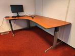 Mooi directiebureau met ladenblok en vergadertafel, Ophalen, In hoogte verstelbaar, Gebruikt, Bureau