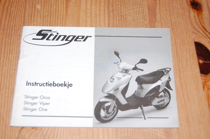 Stinger Orca, Viper en One handleiding, Fietsen en Brommers, Handleidingen en Instructieboekjes, Gebruikt, Ophalen of Verzenden