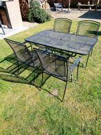 Kettler tuinset met tafel, 4 stoelen en kussens, Ophalen, Gebruikt, Overige materialen