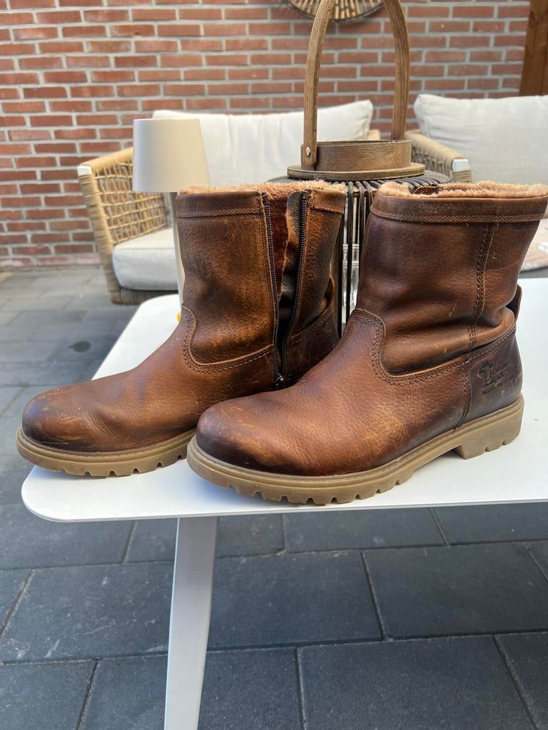 Panama jack gevoerde heren schoenen/laarzen, Ophalen, Bruin, Boots, Gedragen