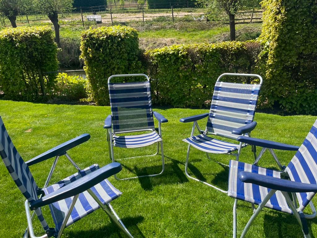 4 ligtgewicht kampingstoelen, Ophalen, Gebruikt, Campingstoel