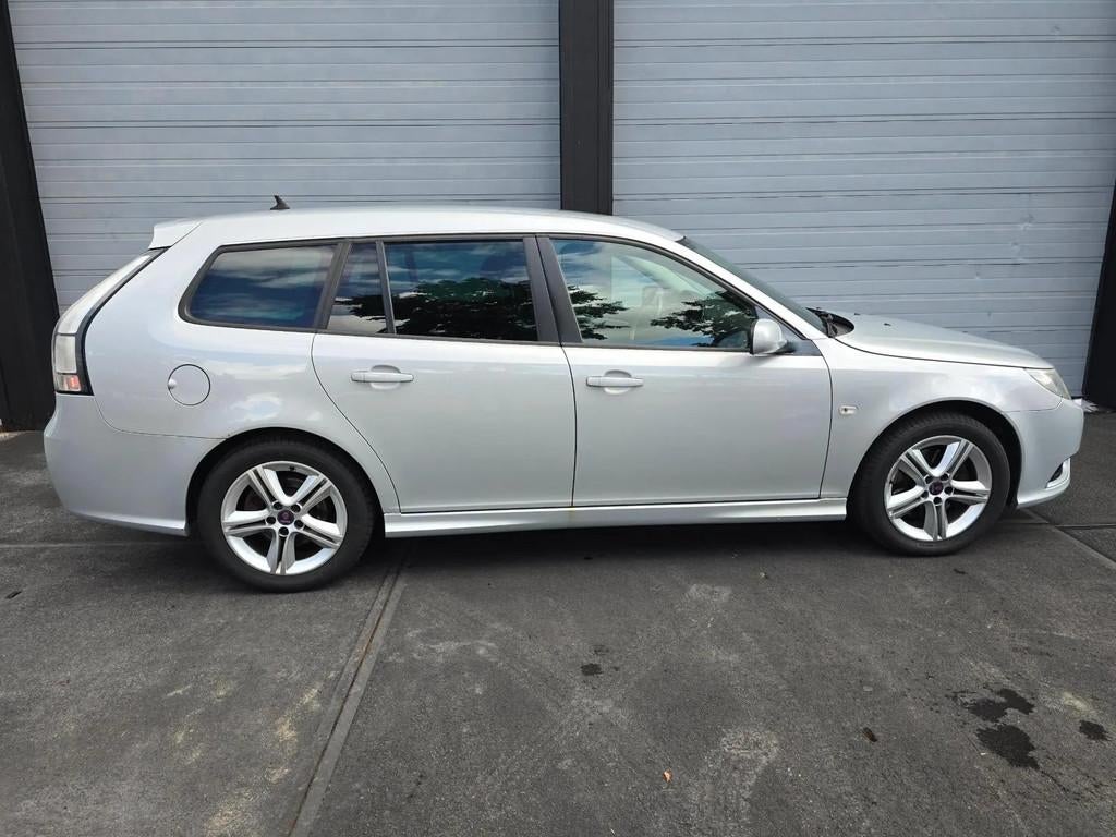 Saab 9-3 Sport Estate 2.8 T V6 Aero XWD 301PK1 YOUNGTIMER, Auto's, Saab, Automaat, Zwart, Bedrijf, Vierwielaandrijving