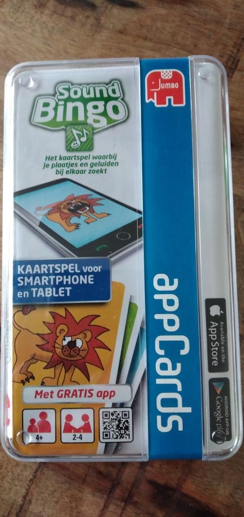 Sound Bingo appCards. Nieuw!, Drie of vier spelers, Ophalen, Nieuw, Jumbo