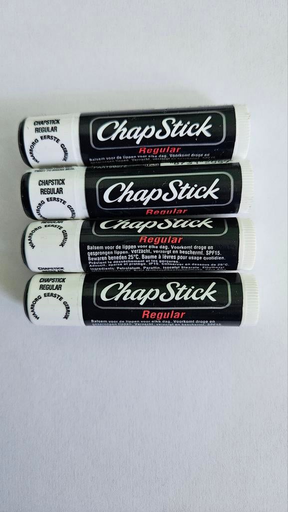 4x Chapstick Regular Lippenbalsem - Nieuw & Verzegeld, Ophalen of Verzenden, Nieuw, Overige typen