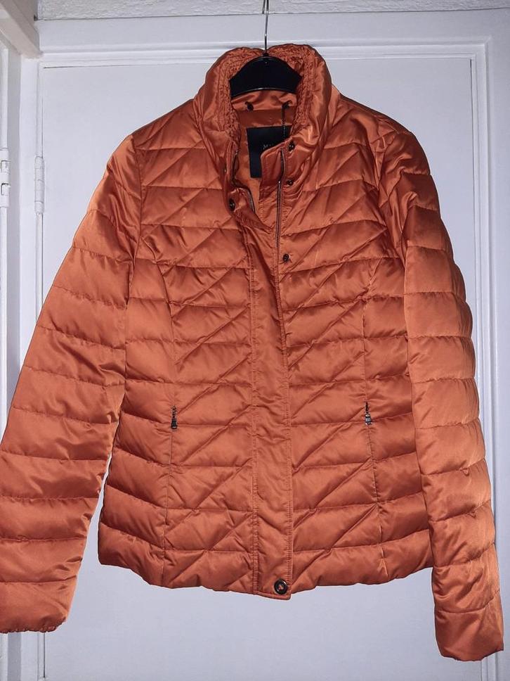 CLAUDIA STRATER jas, Kleding | Dames, Jassen | Winter, Zo goed als nieuw, Maat 38/40 (M), Oranje, Verzenden