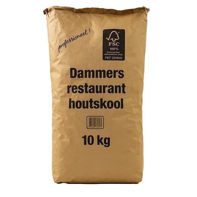Dammers Restaurant Houtskool 10kg (FSC 100%), Tuin en Terras, Ophalen of Verzenden, Nieuw