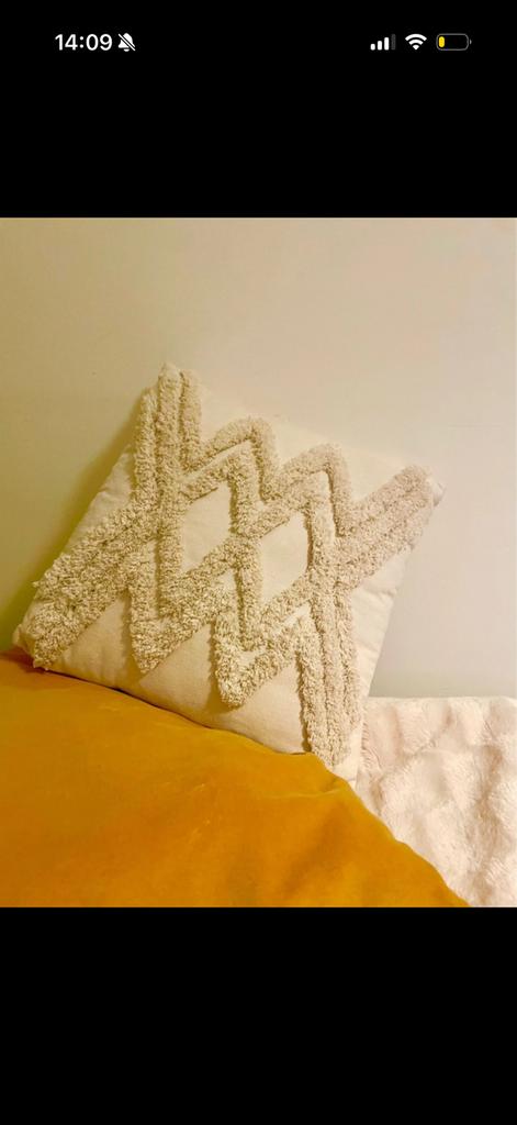 Sierkussen tufted, Ophalen of Verzenden, Zo goed als nieuw