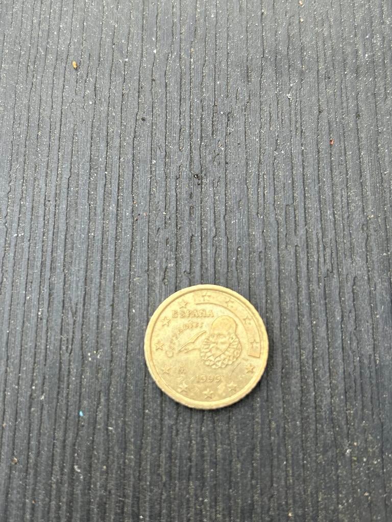 Spaanse 50 cent munt uit 1999 - Juan Carlos I, Postzegels en Munten, Ophalen, Spanje, 50 cent, Losse munt