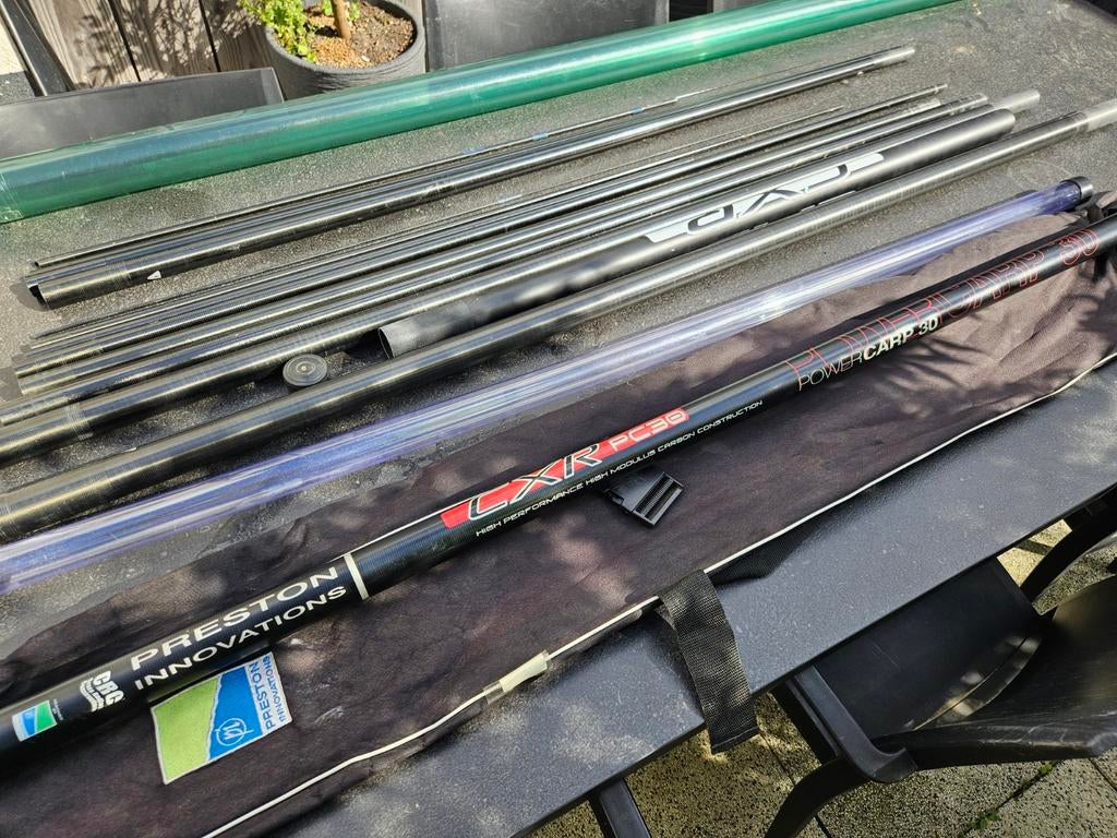 Preston Innovations CXR PC 30 Power Carp 9,5m vaste hengel, Ophalen, Gebruikt, Vaste hengel