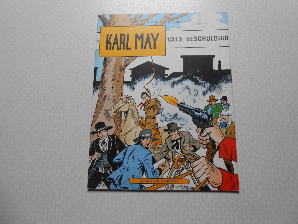 Karl May 54 Vals beschuldigd 1978 1 ste druk., Willy Vandersteen, Eén stripboek, Ophalen of Verzenden, Zo goed als nieuw