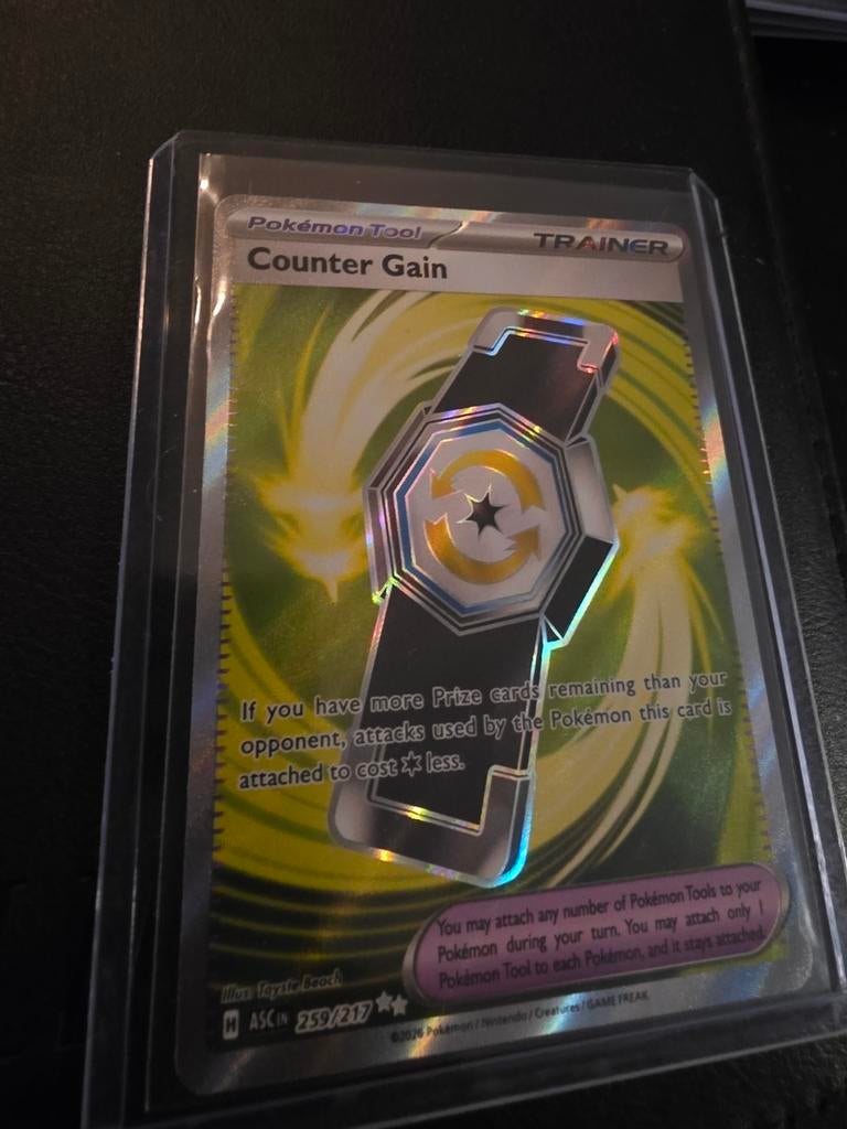 Pokémon Counter Gain Trainer Kaart 259/217 ascended heroes, Ophalen of Verzenden, Zo goed als nieuw, Losse kaart, Foil