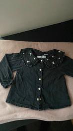 Spijkerblouse met bloemen mt 98 ZARA, Kinderen en Baby's, Kinderkleding | Maat 98, Ophalen, Gebruikt, Meisje, Overhemd of Blouse