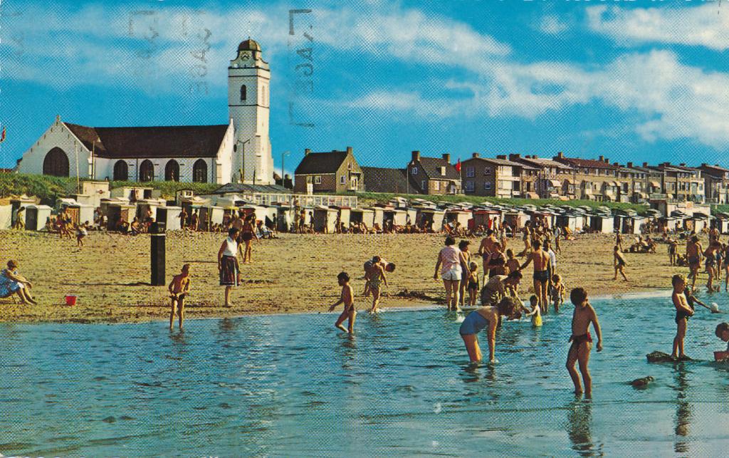 9837 Katwijk aan Zee Oude Kerk, Ophalen of Verzenden, 1960 tot 1980, Zuid-Holland