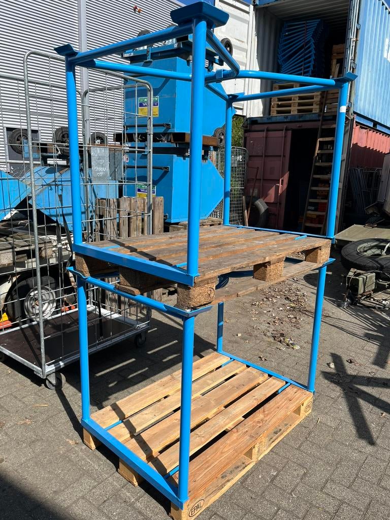 Pallet stapelrek jukken magazijn opslag goederen voorraad ️, Ophalen of Verzenden