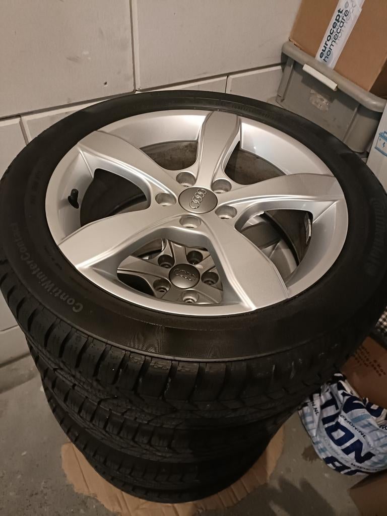 Originele Audi A1 velgen met banden, Auto-onderdelen, Banden en Velgen, Ophalen, Gebruikt, 16 inch, Banden en Velgen