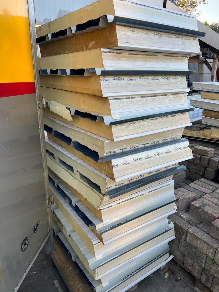 Diverse Dakplaten - Kingspan QuadCore Isolatiepanelen, Gebruikt, Overige kleuren, 15 m² of meer, Metaal