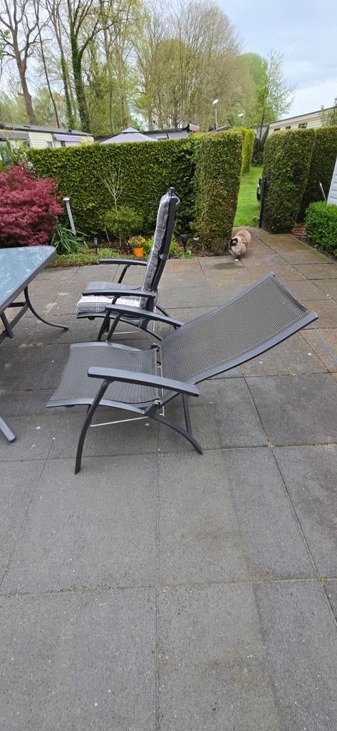Comfortabele tuinstoelen - verstelbaar, Tuin en Terras, Ophalen, Gebruikt