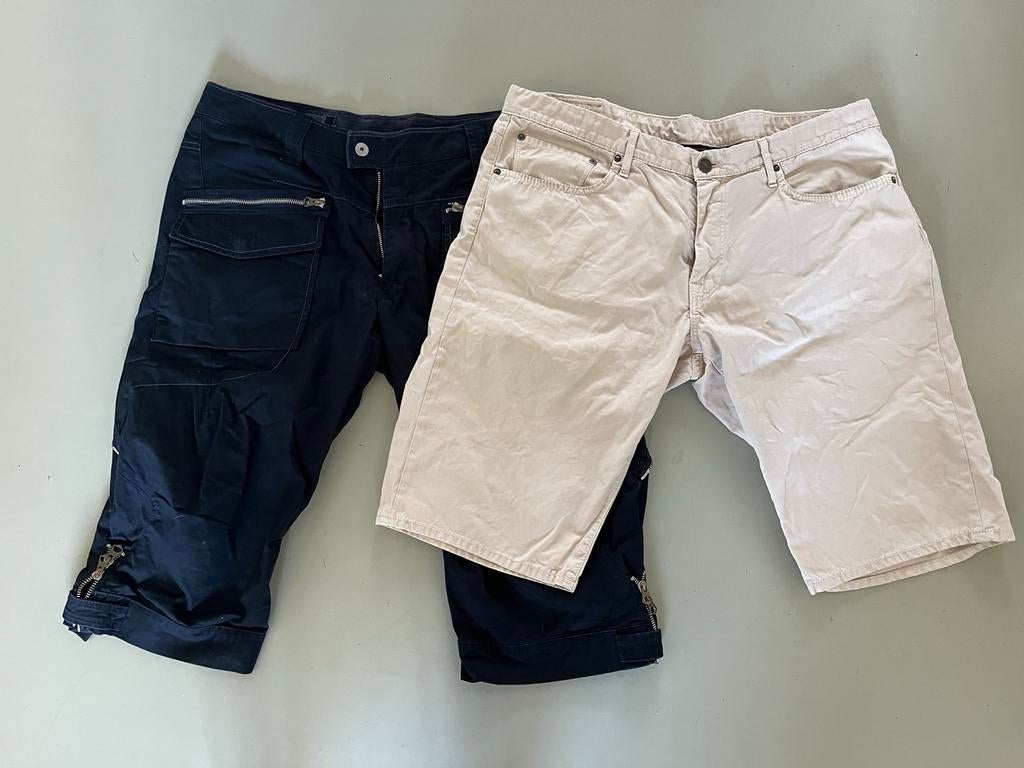 2 korte broeken van Reign en Marithé + Francois Girbaud, maa, Ophalen of Verzenden, Zo goed als nieuw, Maat 56/58 (XL), Overige kleuren