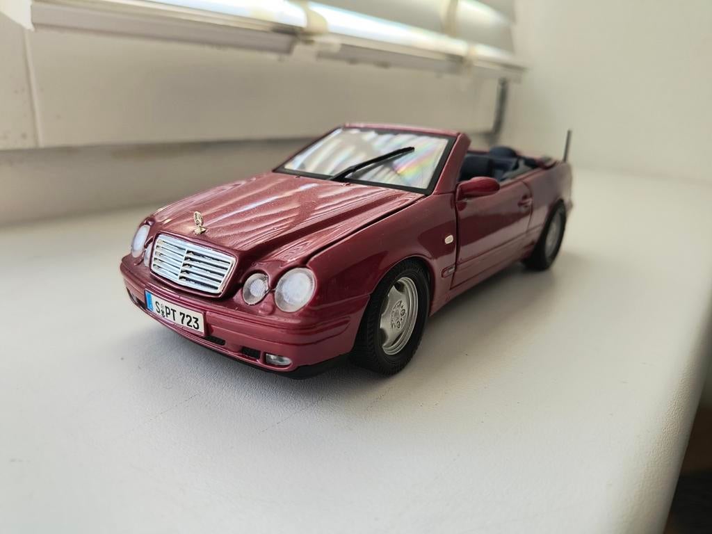 Mercedes-Benz CLK Cabriolet 1:18 Anson, Ophalen, Zo goed als nieuw, Auto, Anson