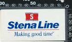 Sticker: Stena Line - Making good time, Ophalen of Verzenden, Zo goed als nieuw, Bedrijf of Vereniging