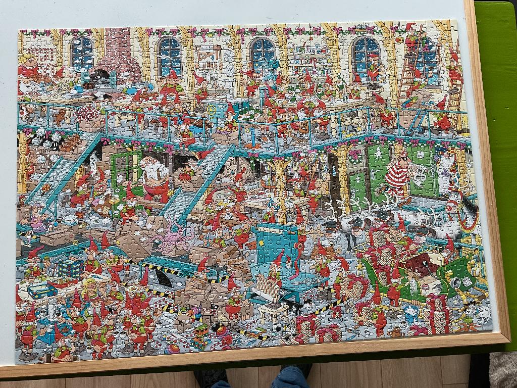 Jan van Haasteren kerstpuzzels, Ophalen, 500 t/m 1500 stukjes, Zo goed als nieuw, Legpuzzel