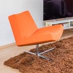 Oranje draaistoel/ fauteuil, Ophalen, 75 tot 100 cm, Zo goed als nieuw, 50 tot 75 cm
