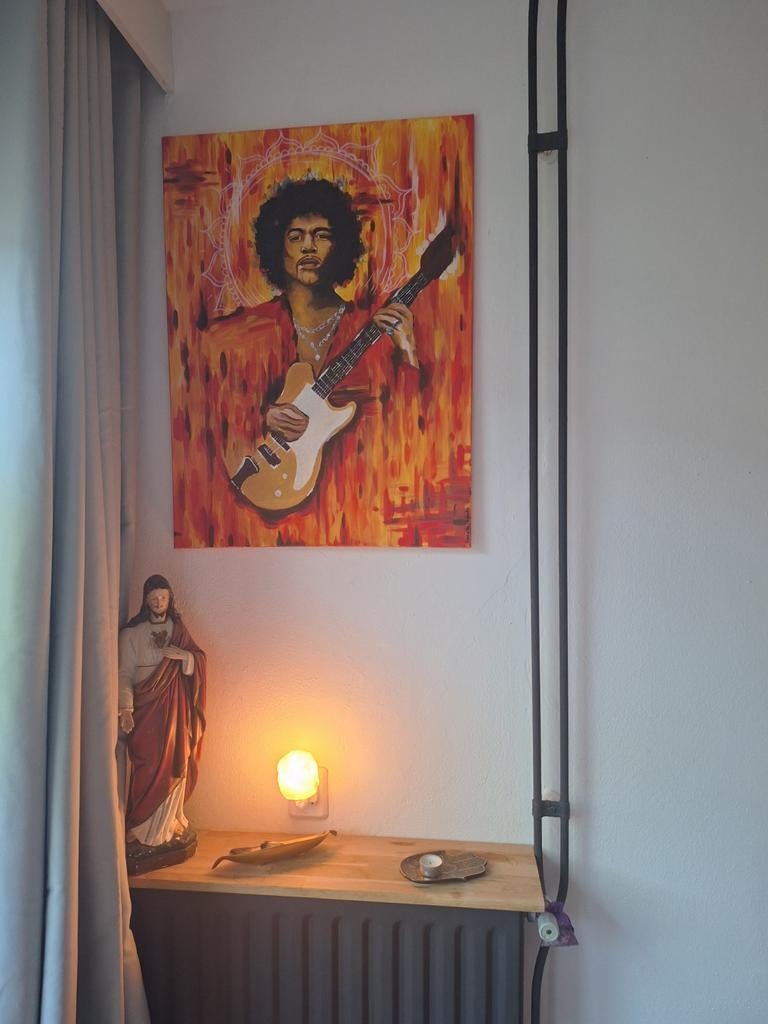 Gratis schilderij jimi hendrix, Ophalen