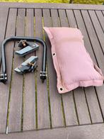 Fiets voetsteuntjes,  kinderrugsteun en kussen, Ophalen of Verzenden, Gebruikt, Voetsteuntjes
