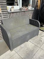 Tuinbank, grijs, Ophalen, Gebruikt, Wicker