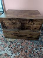 Nachtkastjes zwevend notenhout, Ophalen, Zo goed als nieuw, Minder dan 45 cm