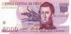 Chili 2000 pesos 2004 - UNC, Verzenden, Zuid-Amerika, Los biljet