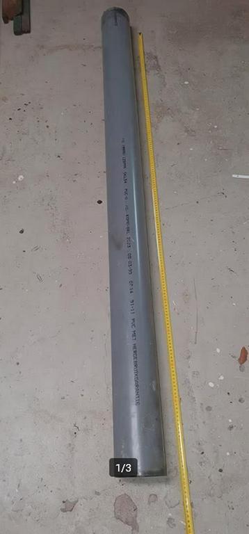 Rioolbuis diam. 125mm, 178 m1 lang, Doe-het-zelf en Verbouw, Buizen en Afvoer, Gebruikt, Rechte buis, Pvc, Minder dan 2 meter
