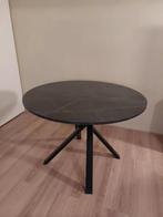 Ronde eettafel met marmerpatroon (MARIEDAMM), Ophalen, Rond, Zo goed als nieuw, 100 tot 150 cm