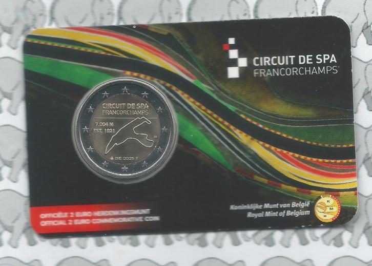 België 2 euro 2025(35e)"Circuit Spa-Francorchamps"(zie omsc), Postzegels en Munten, Munten | Europa | Euromunten, Losse munt, 2 euro