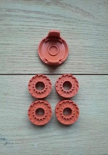 Nieuw Set 5-delig Worx maaidraadspoelen en afdekkap voor wor, Tuin en Terras, Grastrimmers, Nieuw, Elektrisch, 10 tot 30 cm, Ophalen of Verzenden