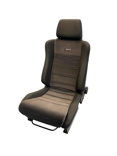 ASS autostoel 603 - antraciet velours / zwart stof, Auto-onderdelen, Interieur en Bekleding, Ophalen of Verzenden