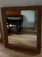 Spiegel in steigerhouten lijst, Huis en Inrichting, Woonaccessoires | Spiegels, Ophalen, Zo goed als nieuw, Overige vormen, 100 tot 150 cm