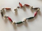 Oude glazen kerst kralen ketting, Diversen, Kerst, Ophalen of Verzenden, Gebruikt