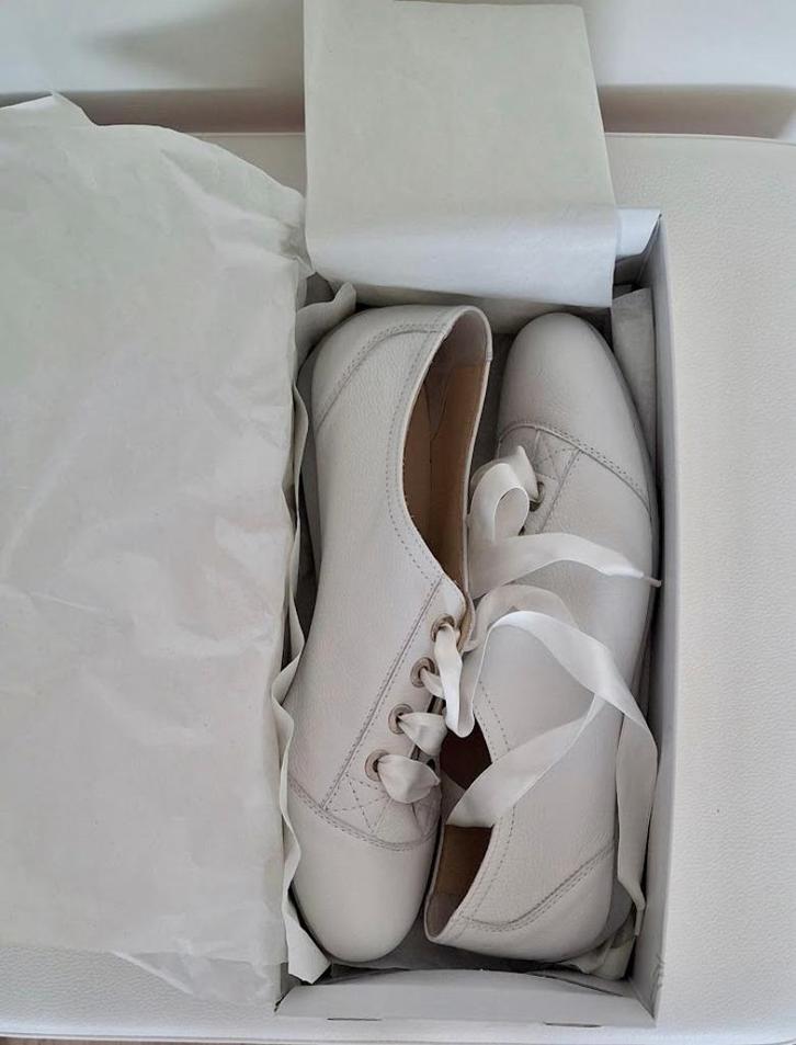 Wit leren dames schoentjes Semler, Kleding | Dames, Schoenen, Nieuw, Overige typen, Wit, Ophalen of Verzenden