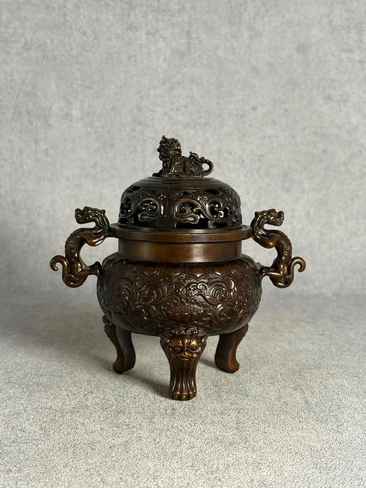 Chinese foo dog / draken wierookbrander, Antiek en Kunst, Kunst | Niet-Westerse kunst, Ophalen of Verzenden