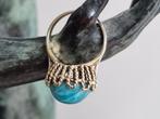 Oude / vintage gouden ring turkoois / turquoise ca. 16,5, Sieraden, Tassen en Uiterlijk, Ringen, Gebruikt, Ophalen of Verzenden
