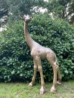 Giraf giraffe goud brons beeld tuin dier zwanger babykamer, Tuin en Terras, Ophalen, Nieuw, Kunststof, Dierenbeeld