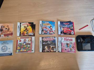 Nintendo 2ds met 6 spellen  beschikbaar voor biedingen