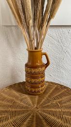 Vintage West Germany vaas okergeel., Ophalen of Verzenden