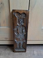 Vintage donker houten speculaasplank 33 cm bij 10,5 cm, Ophalen of Verzenden